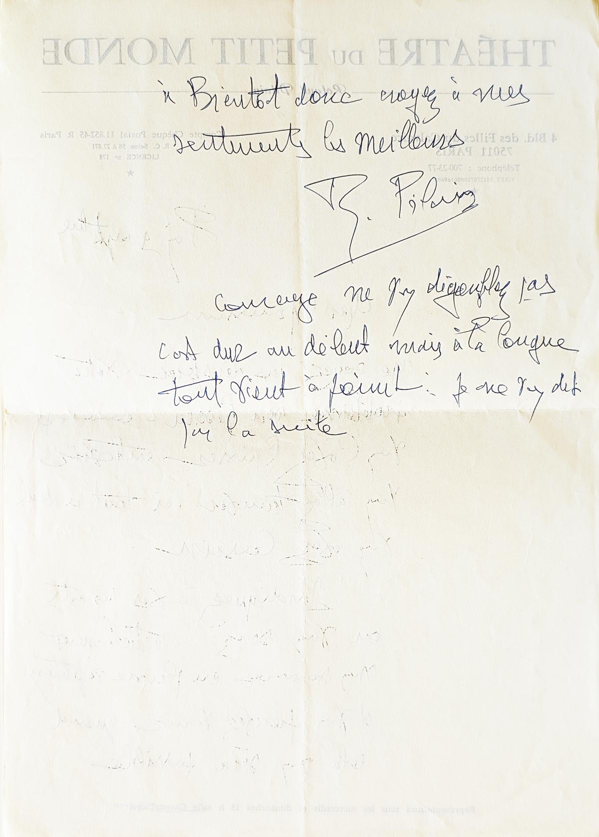 Fin de lettre