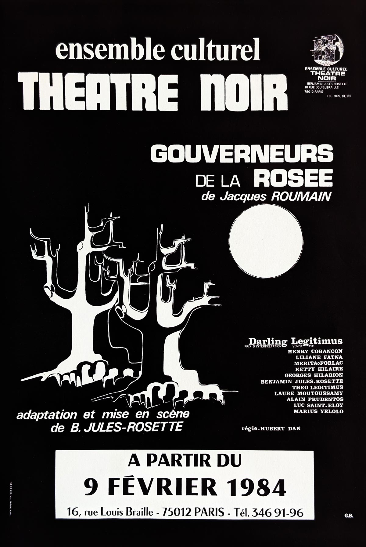 Théâtre Noir - Paris - Affiche 