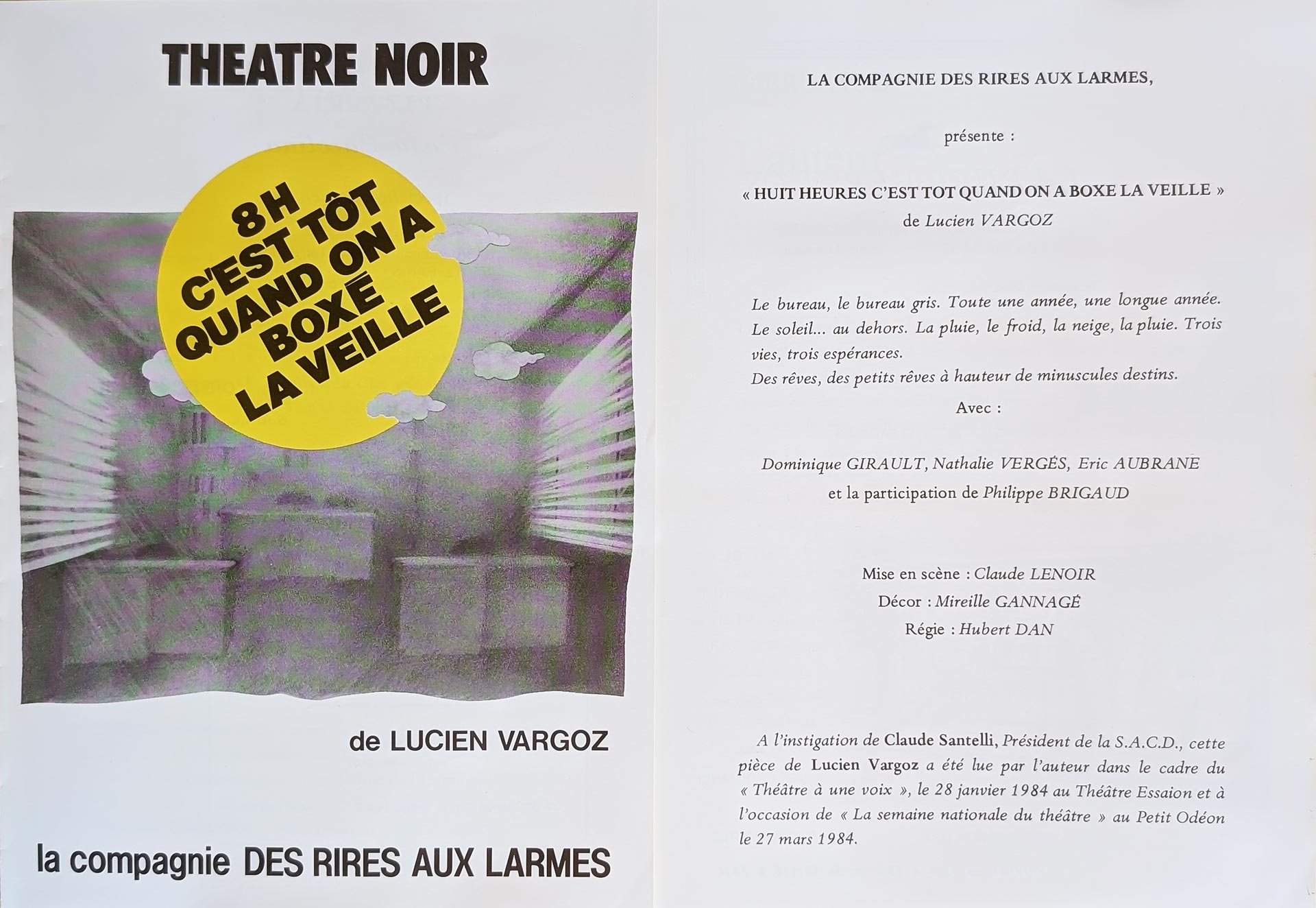 Théâtre Noir - Paris - Claude Lenoir - 2 Césars meilleur décor de film  