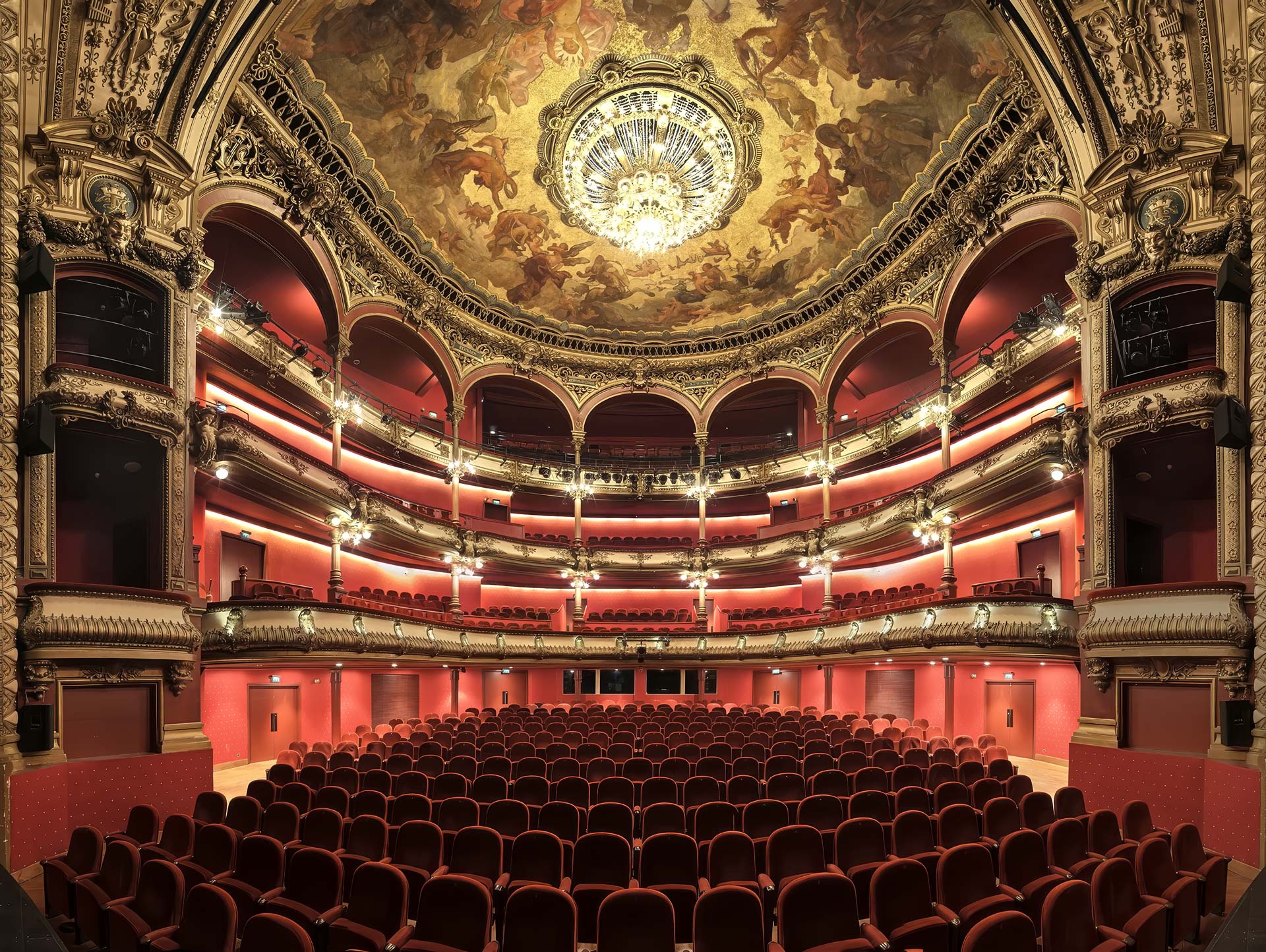 Théâtre des Célestins - Lyon - France - vue depuis le bord de scène  