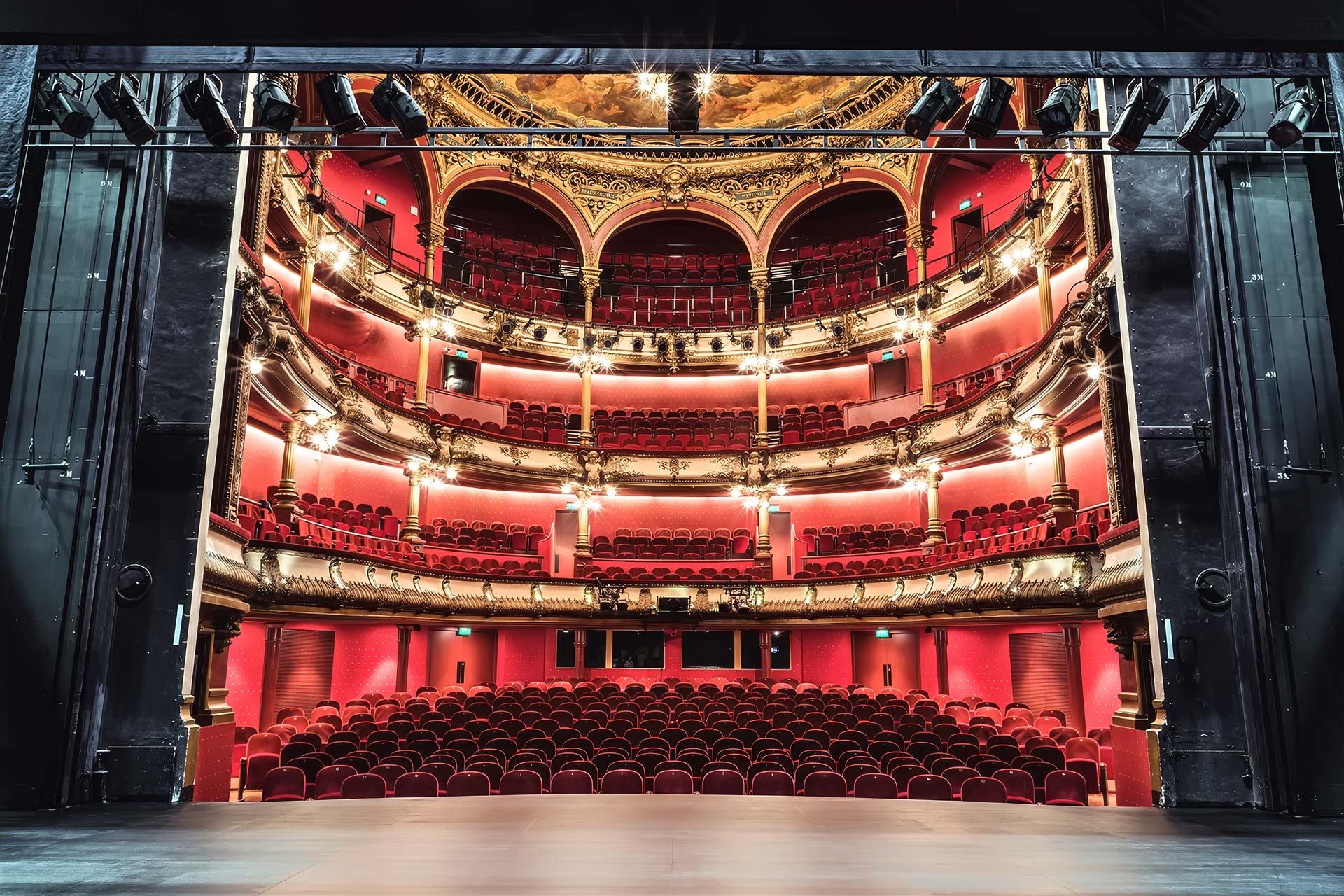 Théâtre des Célestins - Lyon - France - vue depuis le plateau  