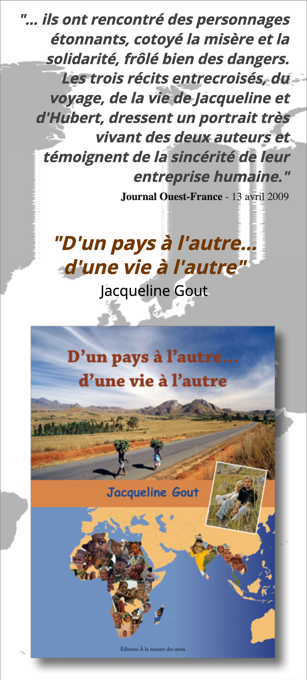 Journal Ouest-France - à propos du livre 