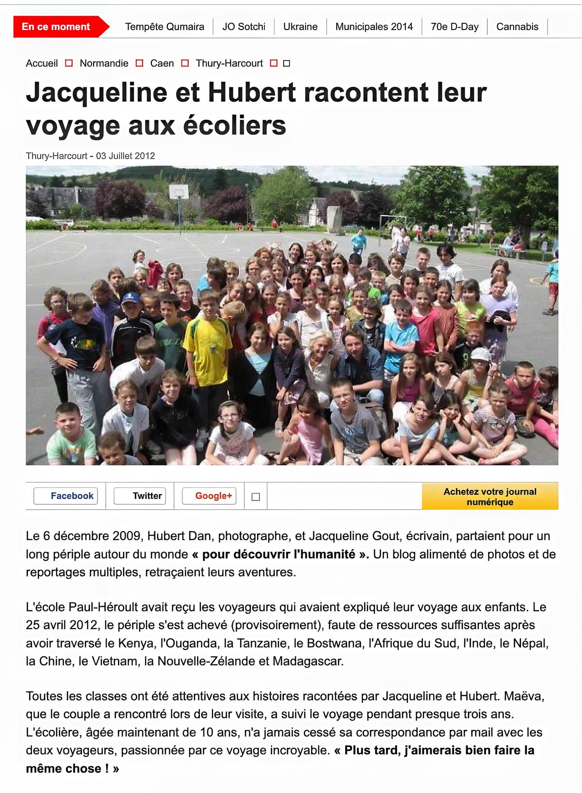 Découvrir l'Humanité - Journal 